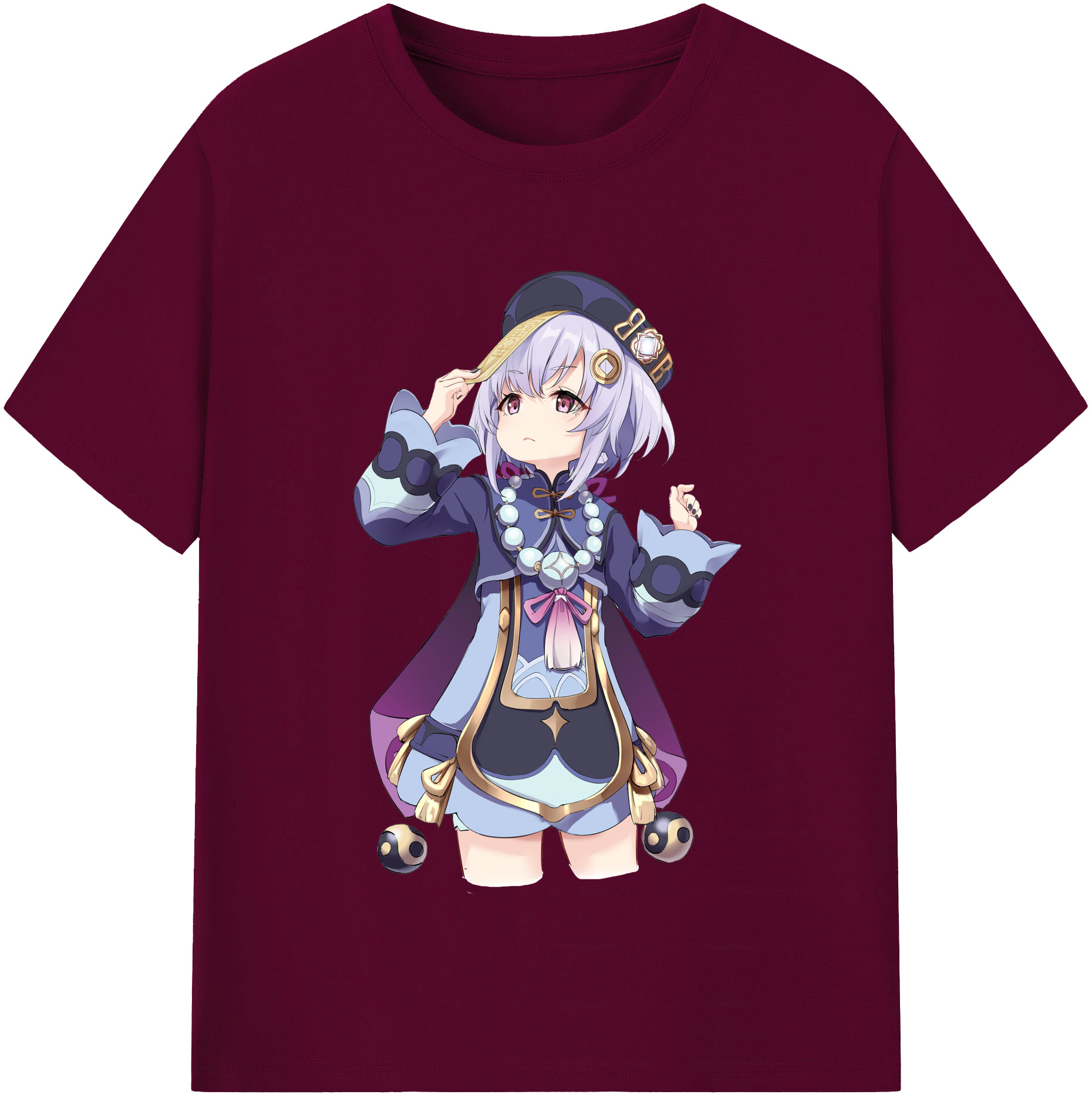 げんし神 七七 なな  genshin Nana レディースカジュアルプリントTシャツ（綿100％）